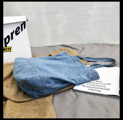 Denim Retro Tote Bag