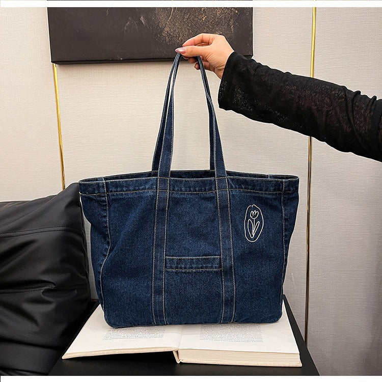 Denim Daily Tote Bag