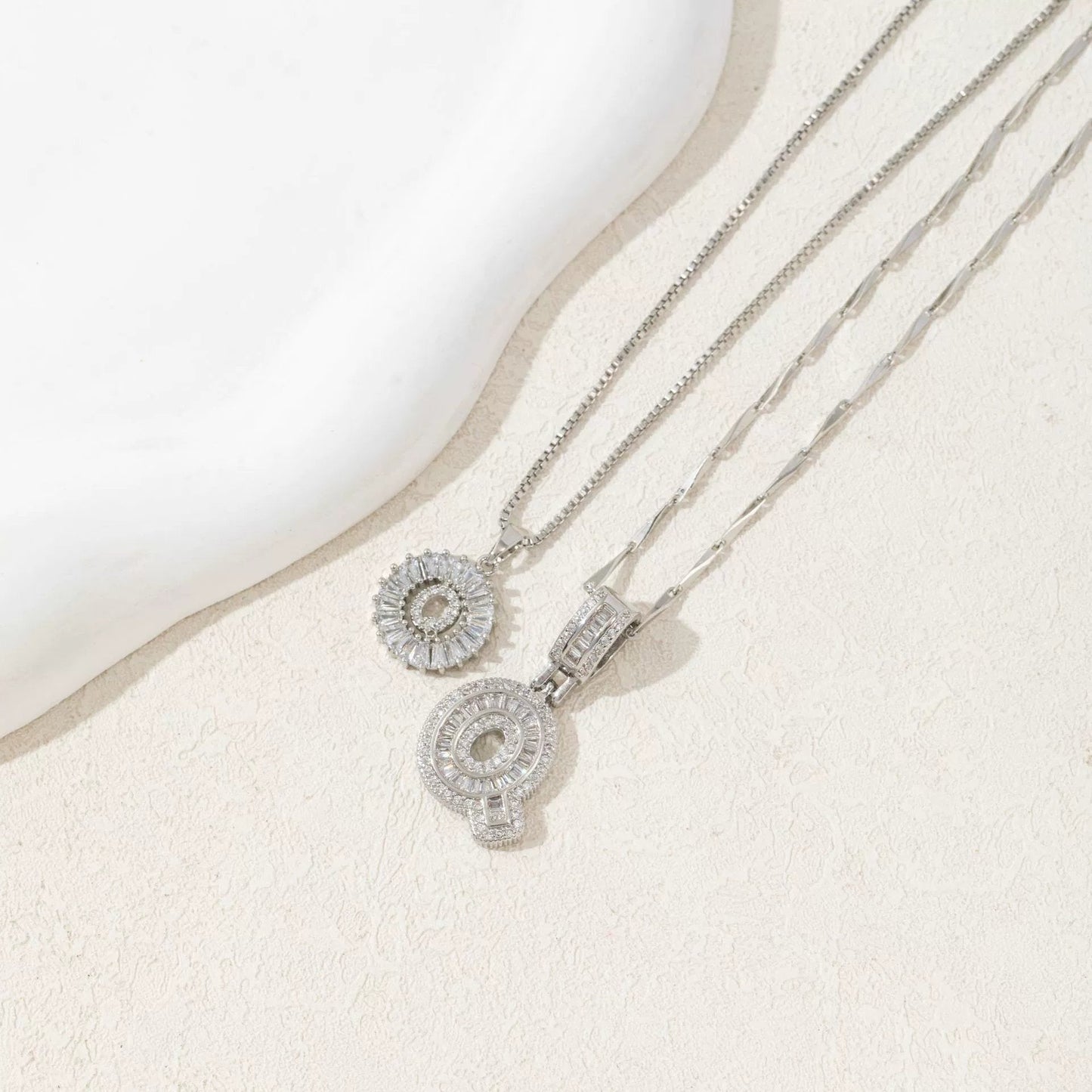 BUY 1 GET 1 FREE(2 Pack)--Diamond Letter Initial Necklaces--50% OFF until 23:59!