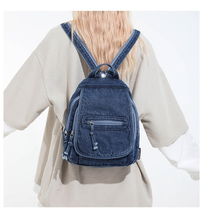 Denim Style Daily Backpack