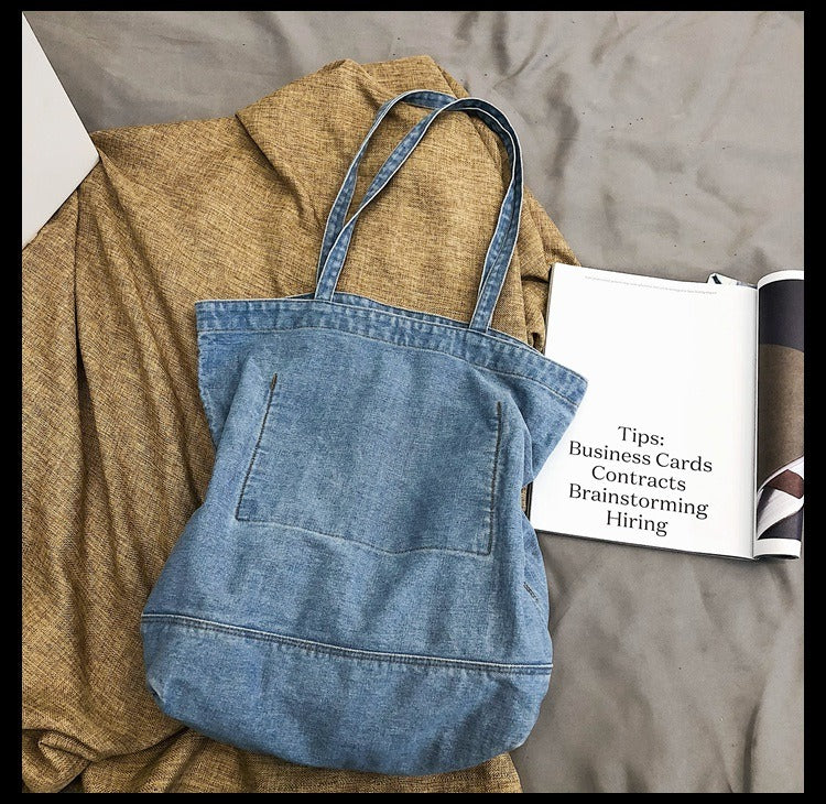 Denim Retro Tote Bag