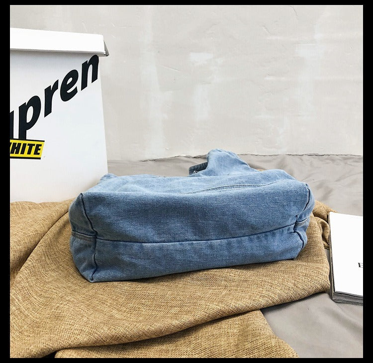 Denim Retro Tote Bag