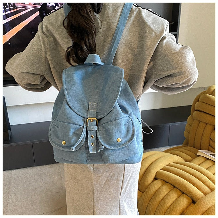 Denim Retro Backpack