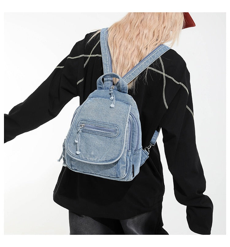 Denim Style Daily Backpack
