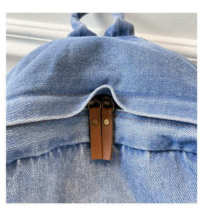 Denim Large Cap Style Backpack