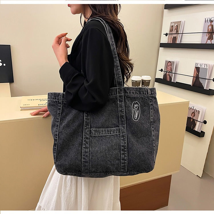 Denim Daily Tote Bag