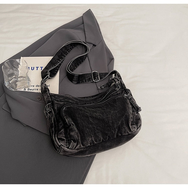 3 Layers Denim multi-pocket casual, lightweight, large capacity Bag