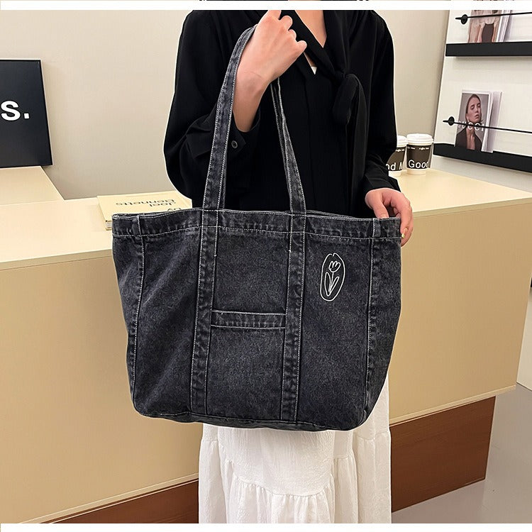 Denim Daily Tote Bag