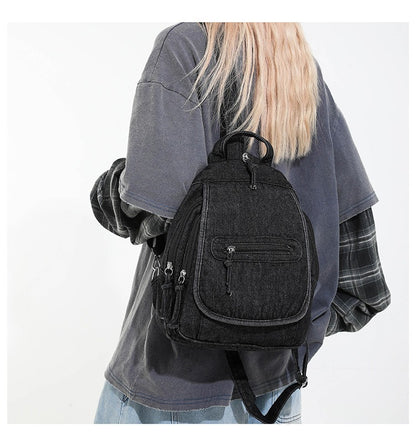 Denim Style Daily Backpack