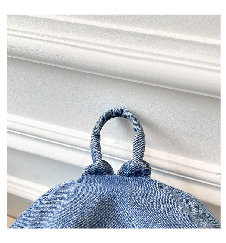 Denim Large Cap Style Backpack