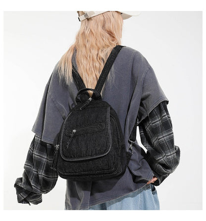 Denim Style Daily Backpack