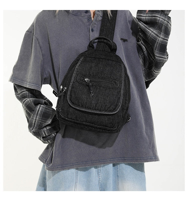 Denim Style Daily Backpack