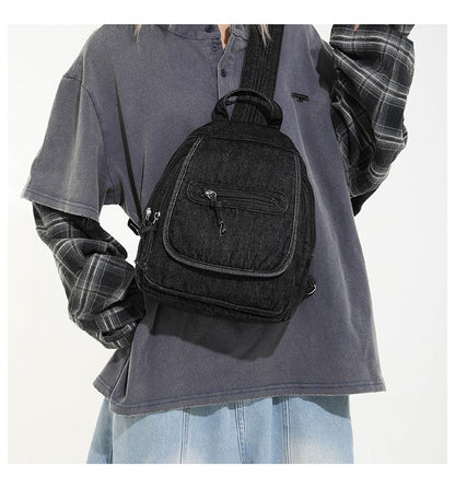 Denim Style Daily Backpack