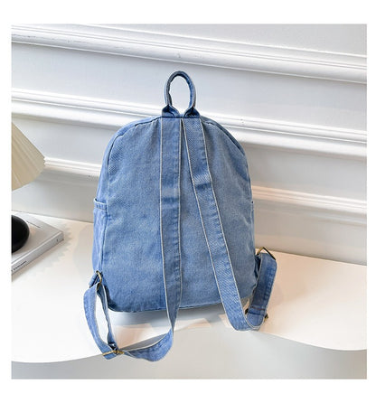 Denim Large Cap Style Backpack