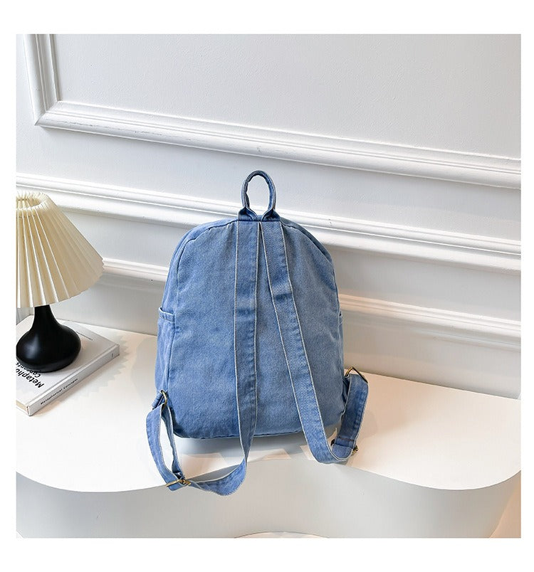 Denim Large Cap Style Backpack
