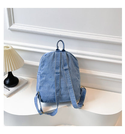 Denim Large Cap Style Backpack