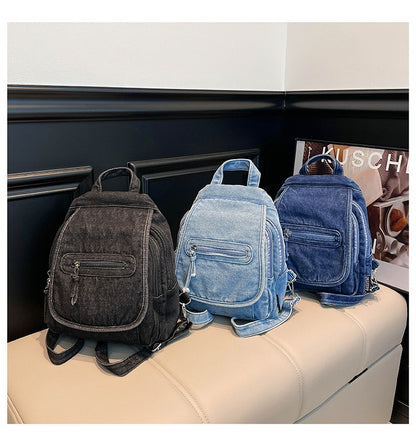 Denim Style Daily Backpack