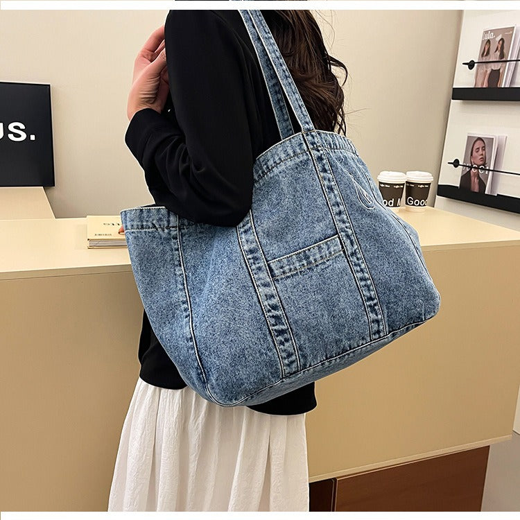 Denim Daily Tote Bag