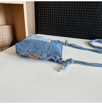 Denim Phone Crossbody Bag