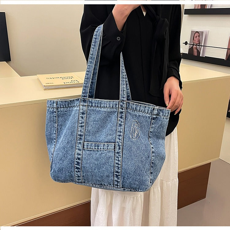 Denim Daily Tote Bag