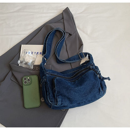3 Layers Denim multi-pocket casual, lightweight, large capacity Bag