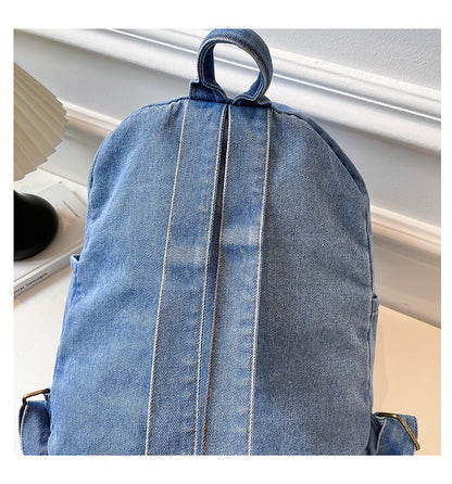 Denim Large Cap Style Backpack
