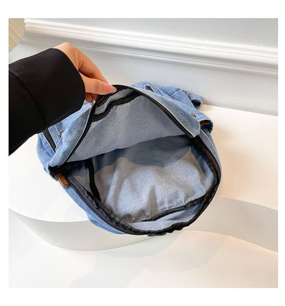 Denim Large Cap Style Backpack