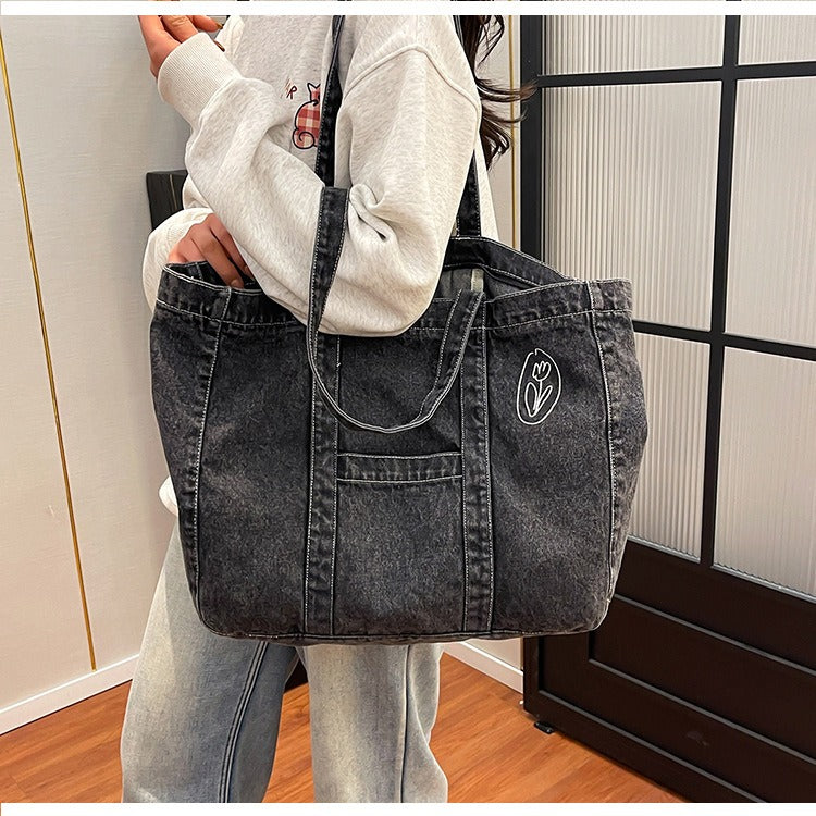 Denim Daily Tote Bag