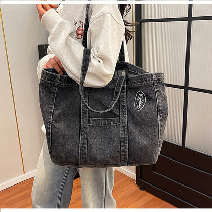 Denim Daily Tote Bag