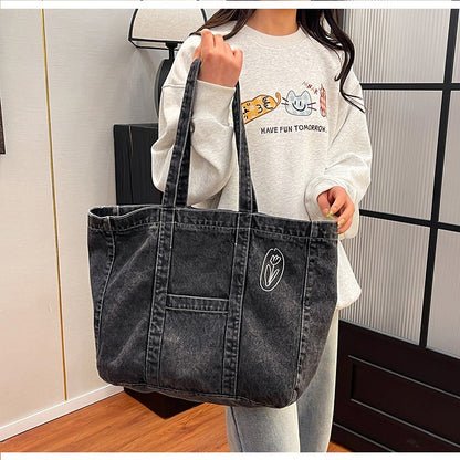 Denim Daily Tote Bag