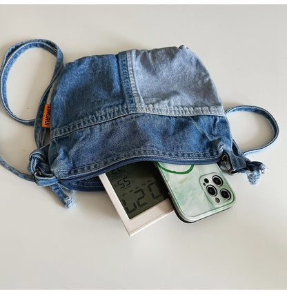 Denim Phone Crossbody Bag