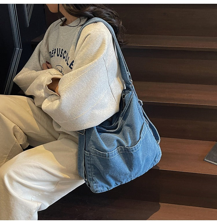 Denim Phone 2 in 1 Crossbody Bag