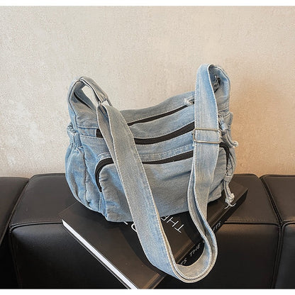 3 Layers Denim multi-pocket casual, lightweight, large capacity Bag