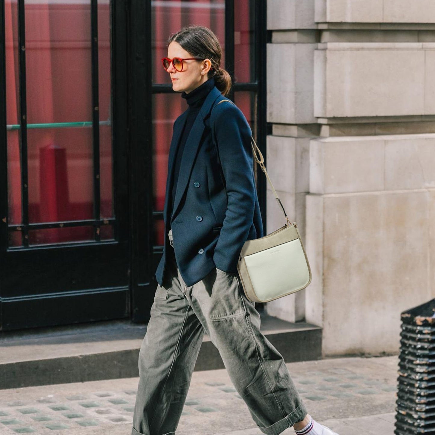 🔥Discount 70%  Lotty Floral Embroidered Leather Tote with Shoulder Strap