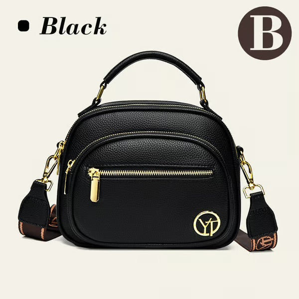 🎁Hot Sale 80% OFF⏳Classic Multifunctional Compartments Adjustable Wide Shoulder Strap PU Leather Crossbody Bag