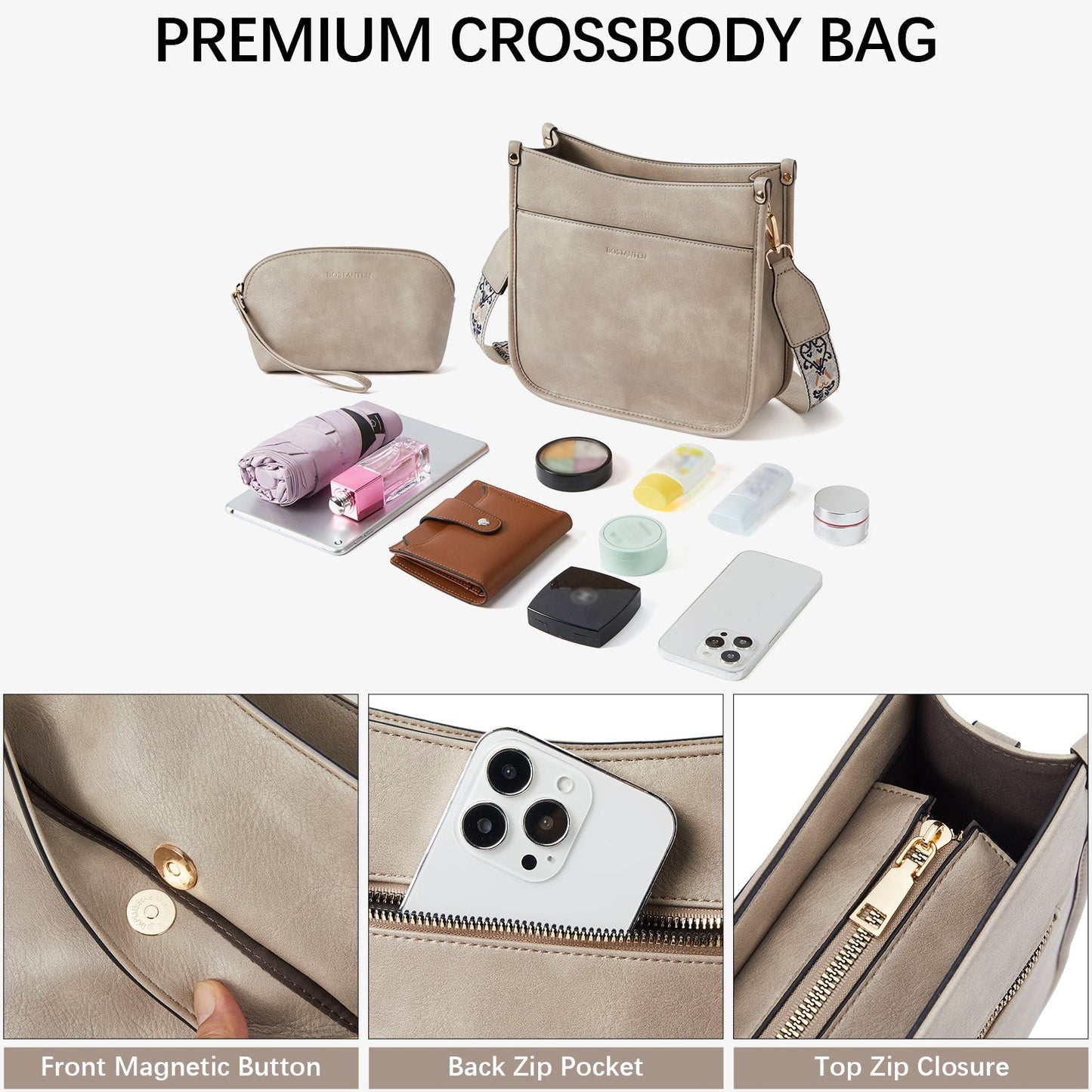 🔥Discount 70%  Lotty Floral Embroidered Leather Tote with Shoulder Strap