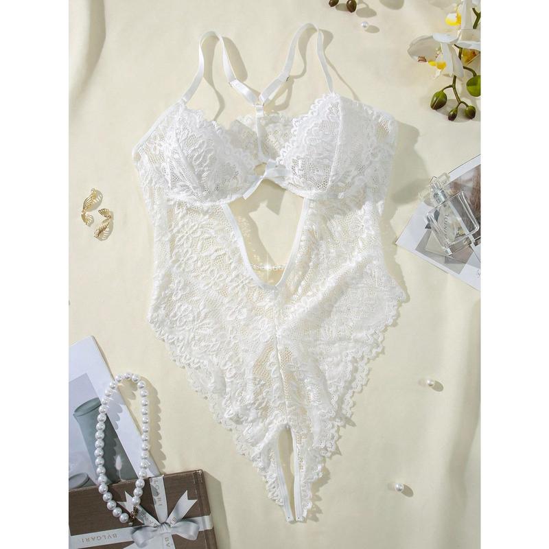 Classic Sexy Wedding Season Lace Hollow Out Sexy Bodysuit Lingerie women lingerie set womens  lingerie Piece Bra Womenswear Panty
