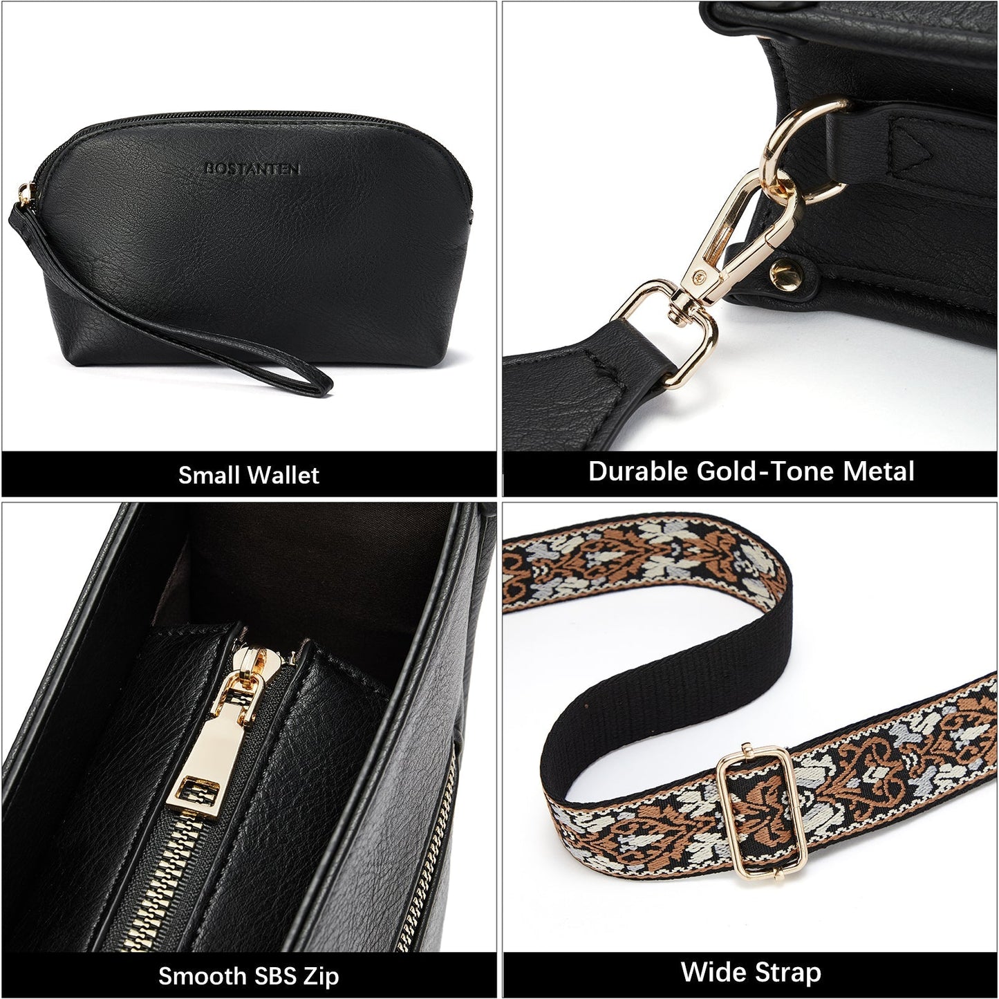 🔥Discount 70%  Lotty Floral Embroidered Leather Tote with Shoulder Strap