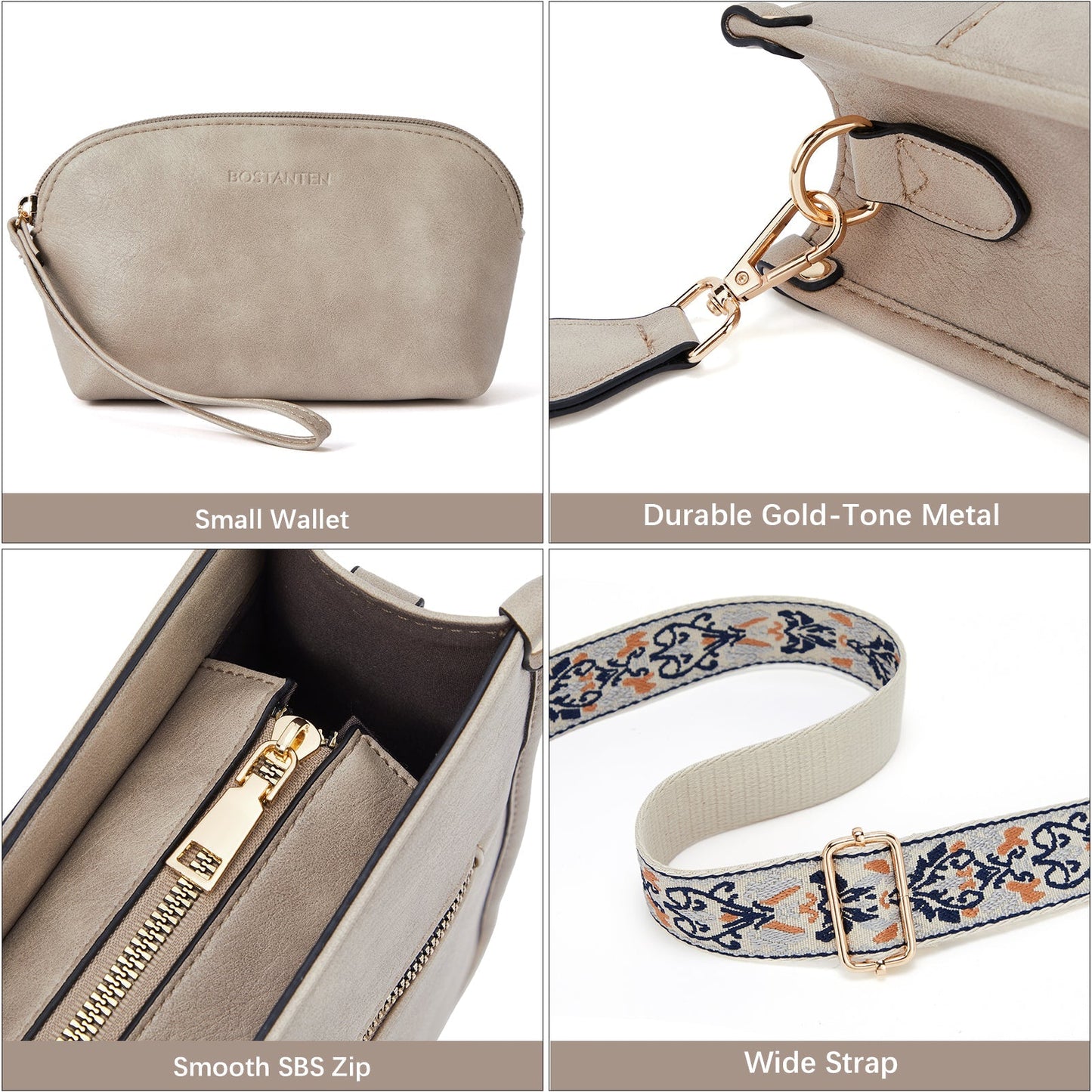 🔥Discount 70%  Lotty Floral Embroidered Leather Tote with Shoulder Strap