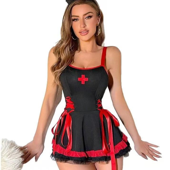 Women's Sexy Pajamas Fashion Underwear Nurse Cosplay Uniform Suit Lingerie Womenswear