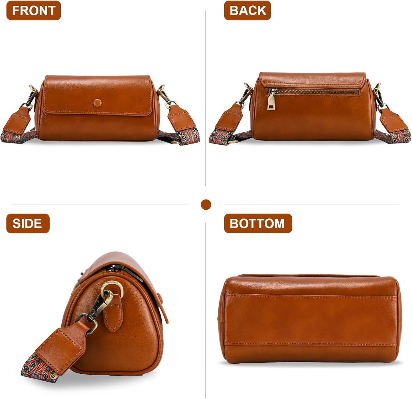 The Classic Artisan Leather Crossbody Bag