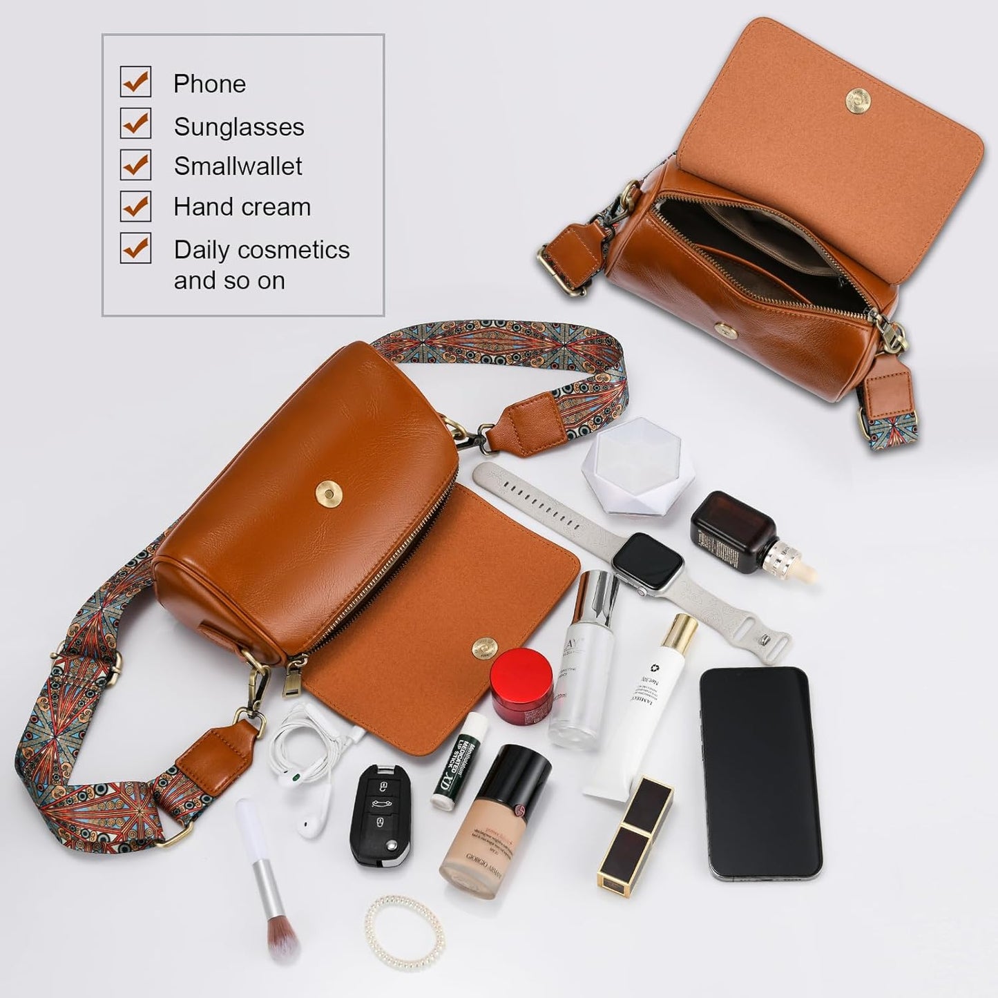 The Classic Artisan Leather Crossbody Bag