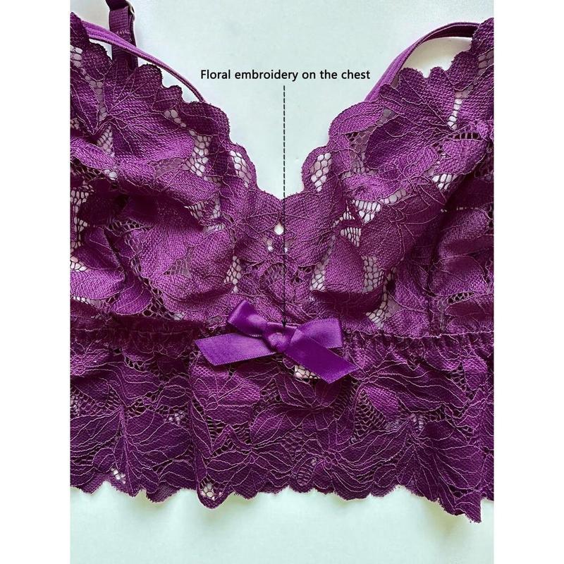 2pcs Set Sexy Plus Size Women Lace Lingerie Set Bra Fabric