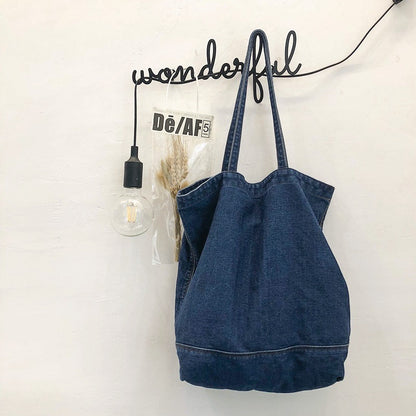 Denim Retro Tote Bag