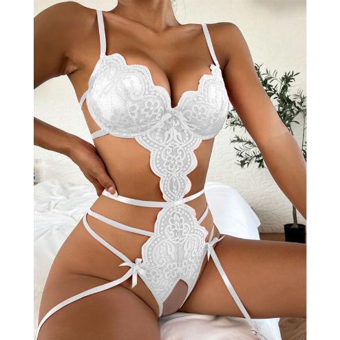 Sexy lingerie lace bodysuit sexy pajamas backless lace women tight open crotch bodysuit