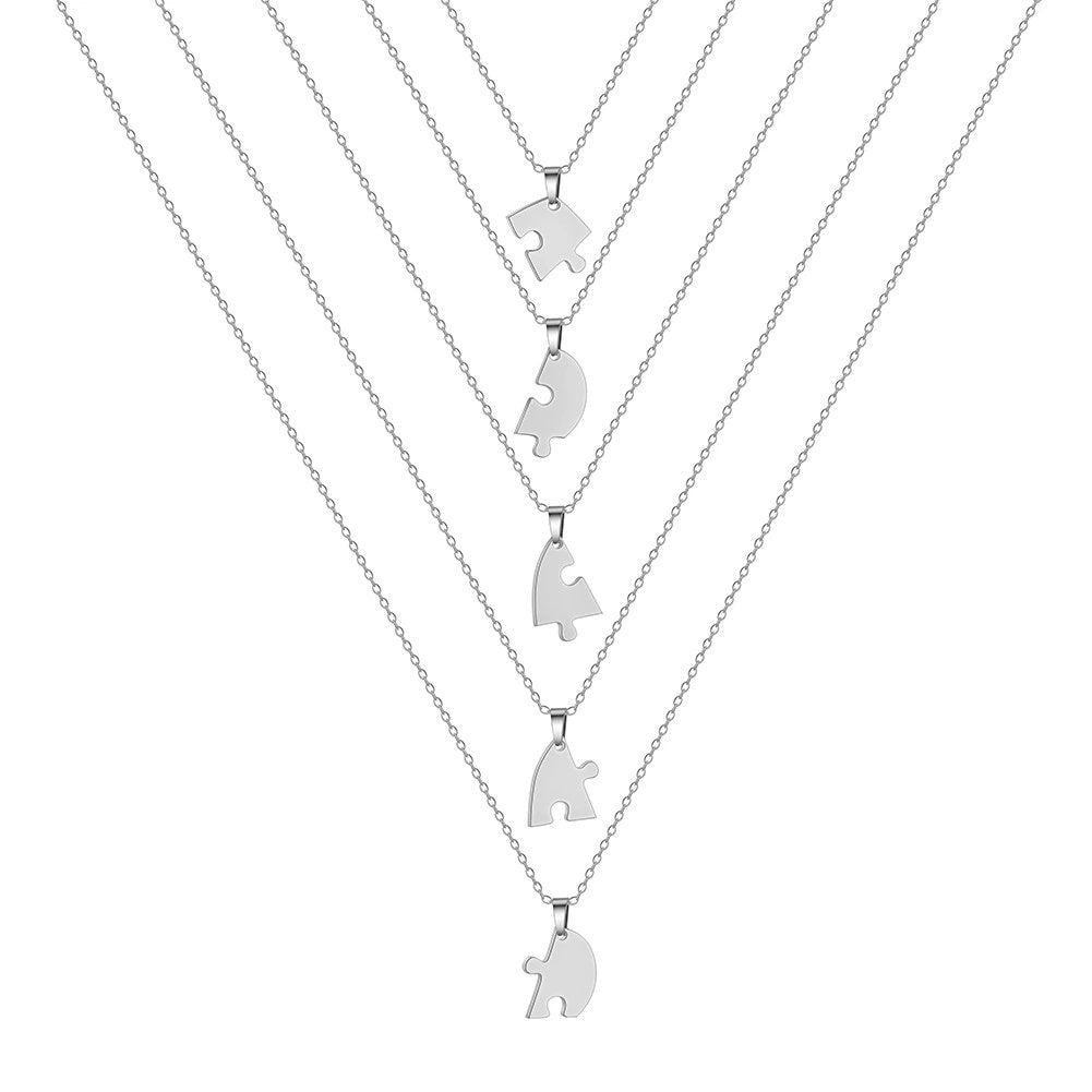 🧩Puzzle of Hearts Collection – Symbolic Love Token Neckla💖
