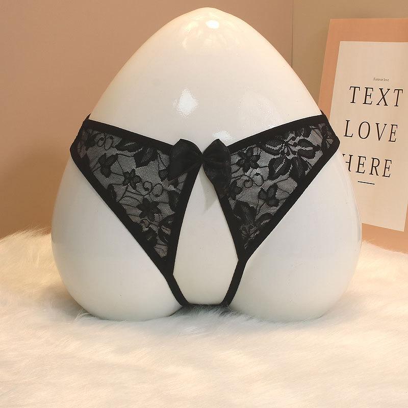 Hollow Underwear Female Butterfly Element Date Lace Open T-Back