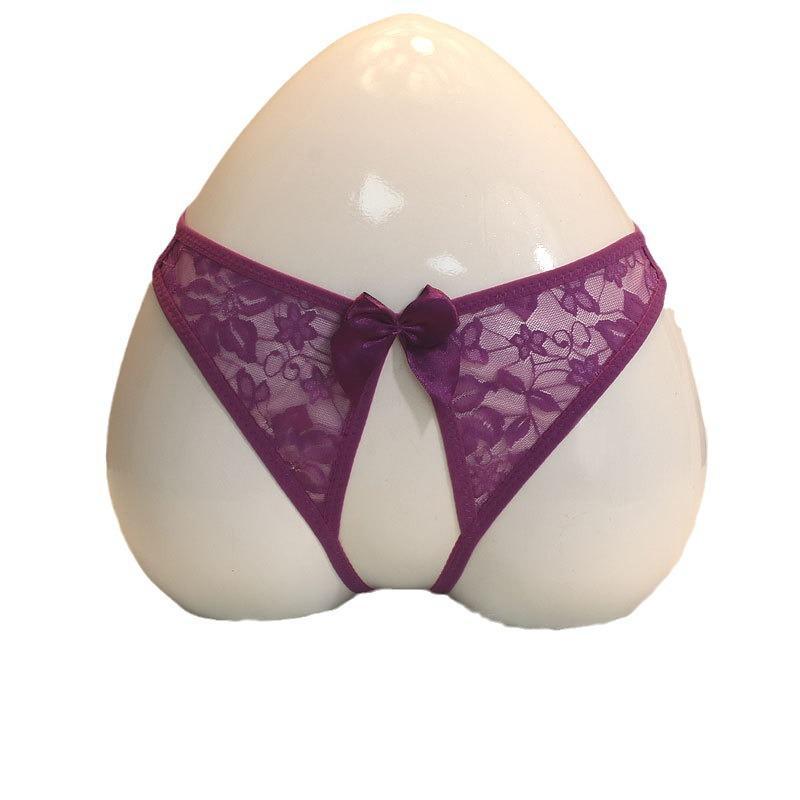 Hollow Underwear Female Butterfly Element Date Lace Open T-Back