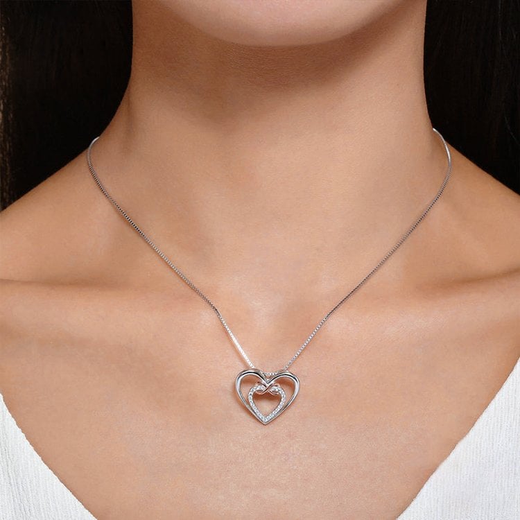 Last Day 75% OFF 🎁 For Granddaughter/Daughter 🧡-Always Keep Me in Your Heart for You are Always in Mine Two hearts Infinity Necklace