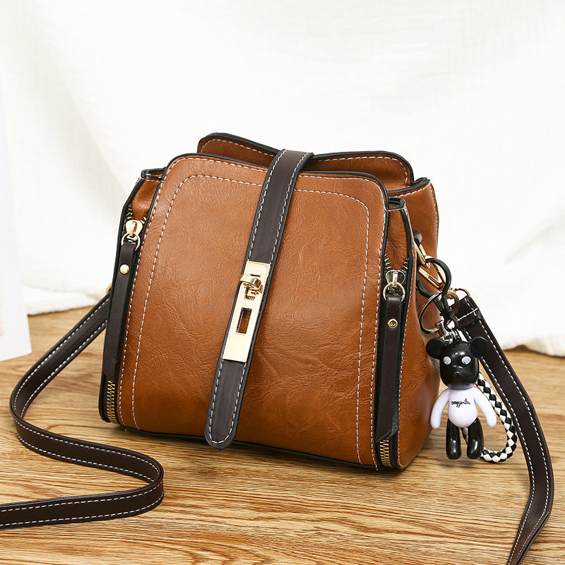 🎁Hot Sale 70% OFF⏳High-Quality PU Crossbody Bag with Doll Decor
